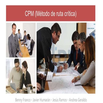 CPM, PERT Y GANTT
