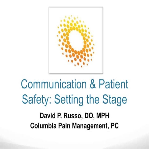 Patient safety and communication