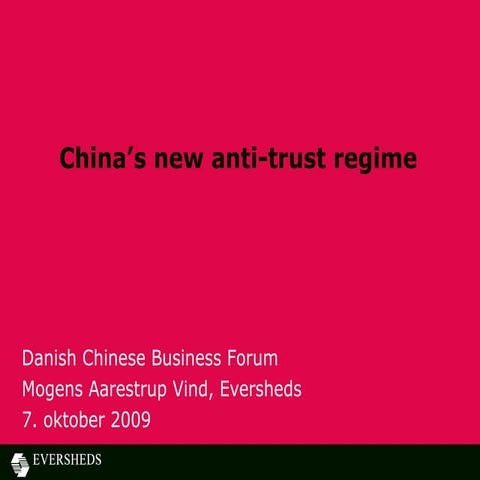 Competition Law in China | PPT