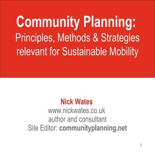 Community Planning: Principles, Met...