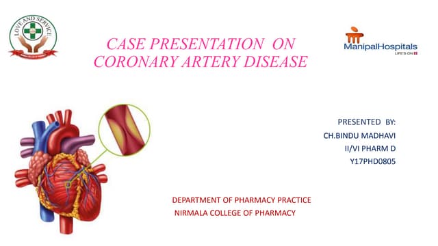 Case presentation on coronary artery disease | PPTX