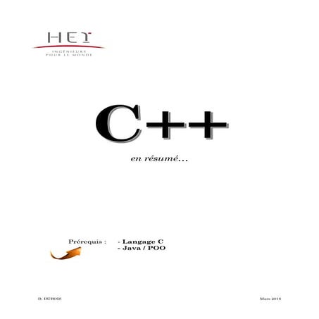 Langage C++