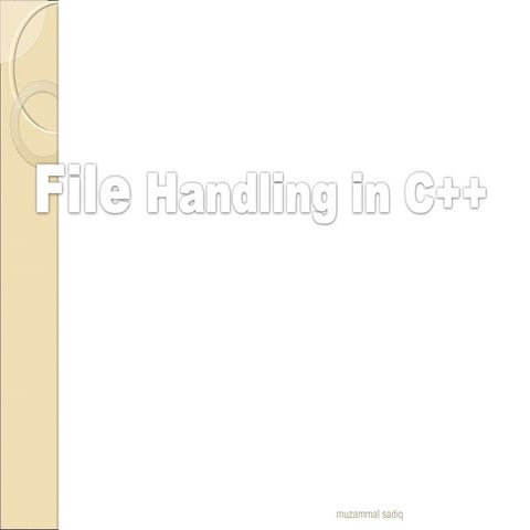 Cpp file-handling | PPT