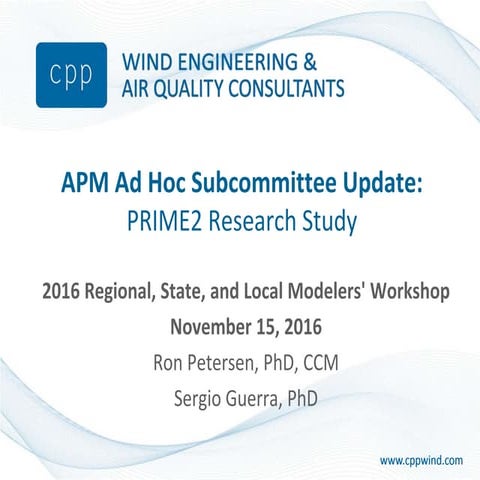CPP PRIME2 Next-Generation-Downwash_Model