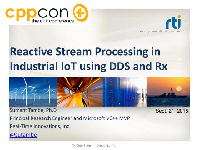 Reactive Stream Processing in Industrial IoT using DDS and Rx