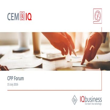 CPP forum breakfast July 2016