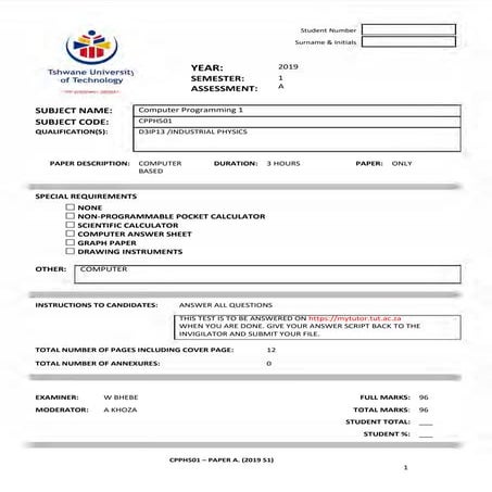 Cpph exam a_2019_s1