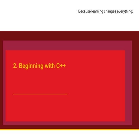 Introduction to cpp language and all the required information relating ...