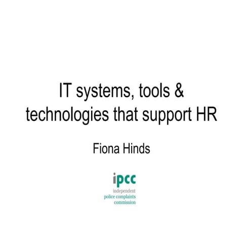 Using IT to deliver HR