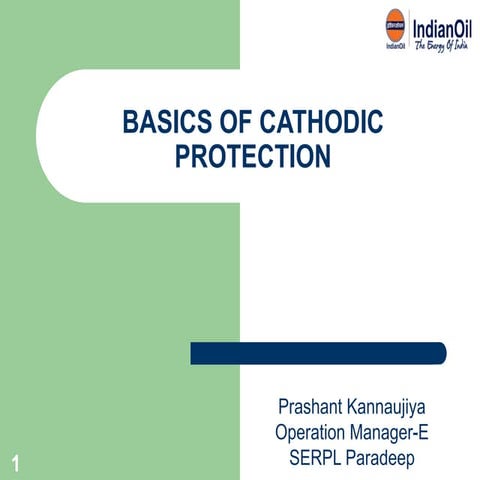 CATHODIC PROTECTION SYSTEM PRESENTATION | PPTX