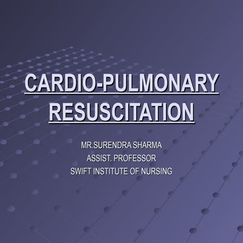 cardio-pulmonary ressuccsitetion