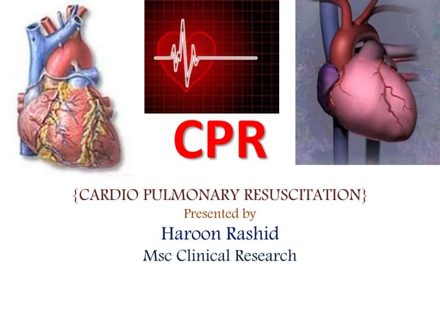 Cardiopulmonary resuscitation(cpr) | PPTX