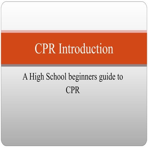 First Aid & CPR | PPT