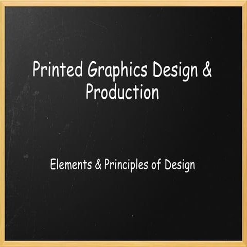 Printed Graphics Design & Production