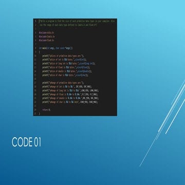 C LANGUAGE CODES WITH THEIR OUTPUTS.pptx