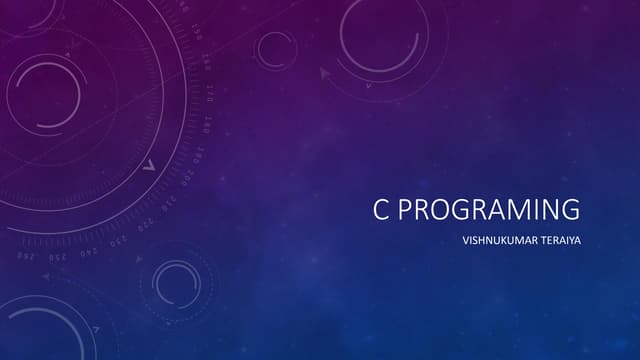 C programing  Technical interview 