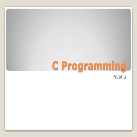 C programming deta | PPT