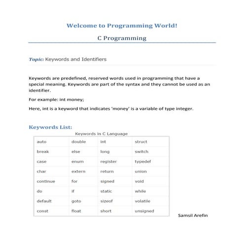 C programming | PDF