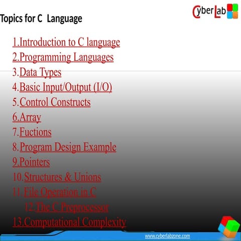 c language programming all notes complitede | PPTX