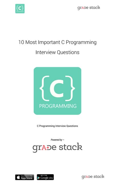 C Programming Interview Questions | PDF