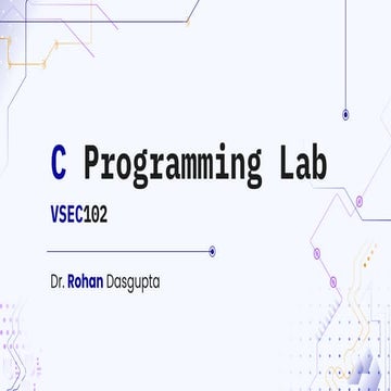 C Programming Lab - Session 1 - Flowcharts for Programs | PDF ...