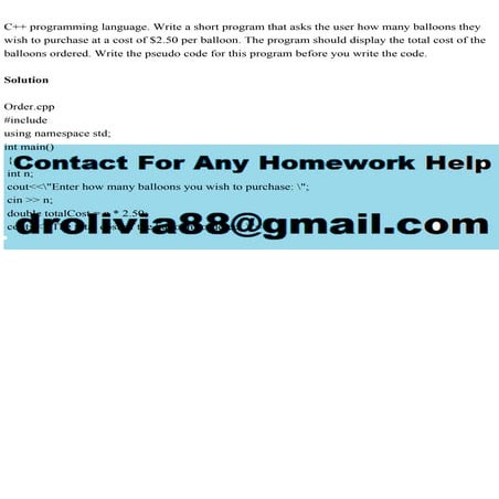 C++ programming language. Write a short program that asks the user h.pdf