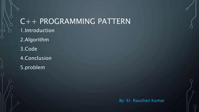 C++ programming pattern | PPT