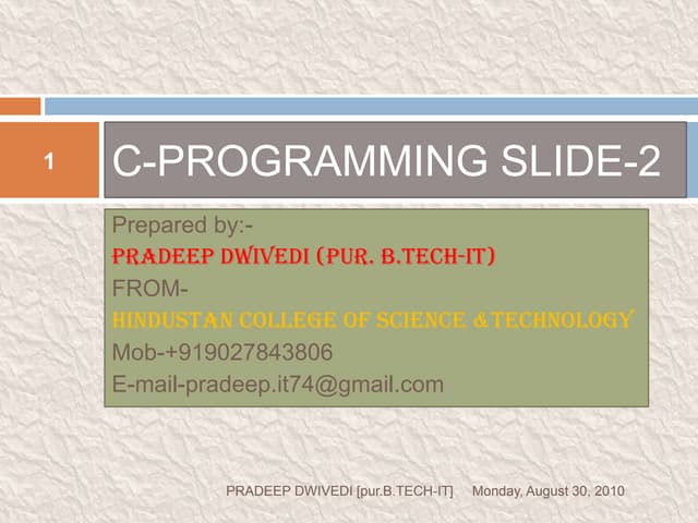C programming slide c02