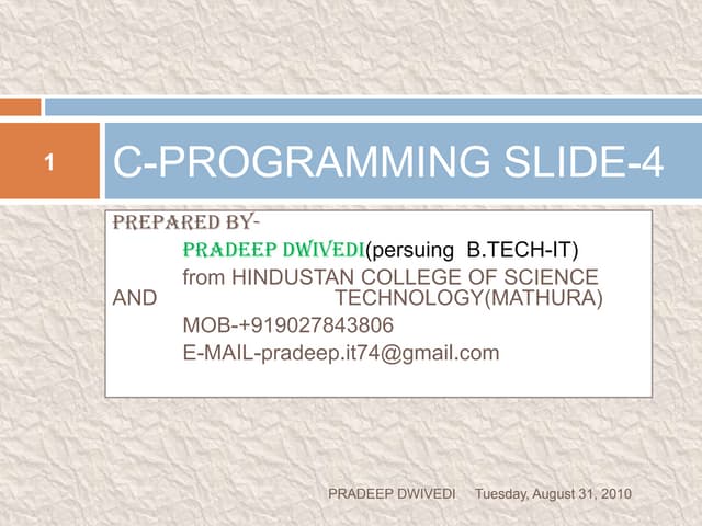 C programming slide c04