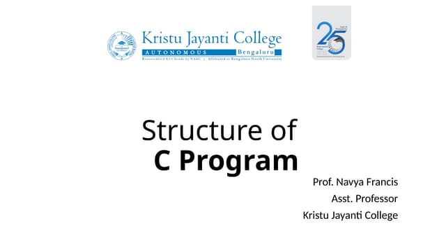 C Programming: Basic Structure of C Program