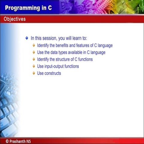 C programming unit 01 | PPT
