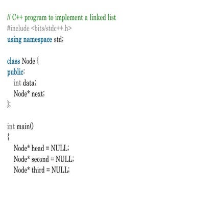 C++ program to implement a linked list.pdf