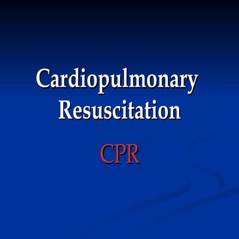 Cpr Presentation