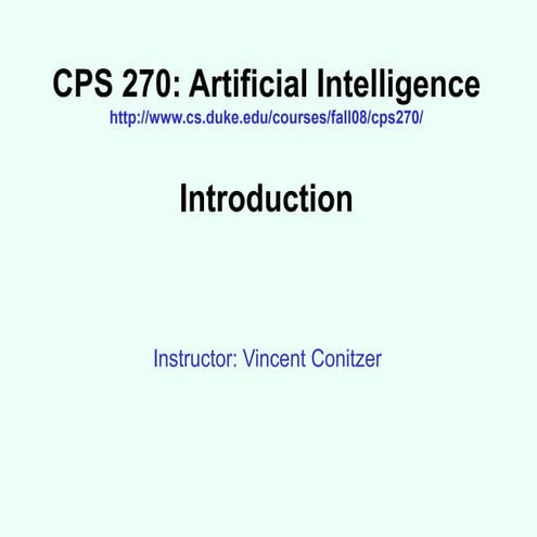 cps270_intro artificial intelligence.ppt