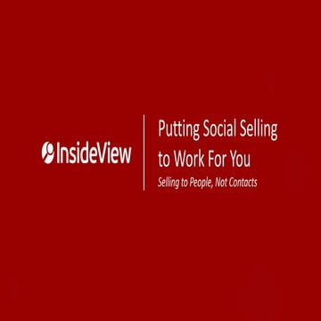 Putting Social Selling to Work For You