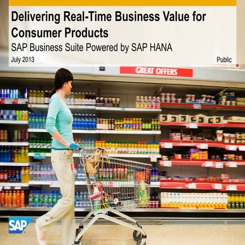 Delivering Real-Time Business Value for Consumer Products