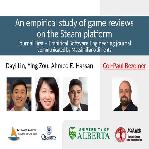 An empirical study of game reviews on the Steam platform