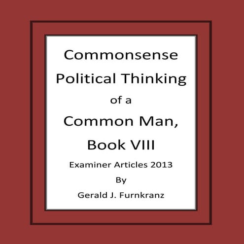 Commonsense Political Thinking Book 8 2013 examiner complete