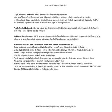 CPT Accounts  (BRS) - Revision Sheet