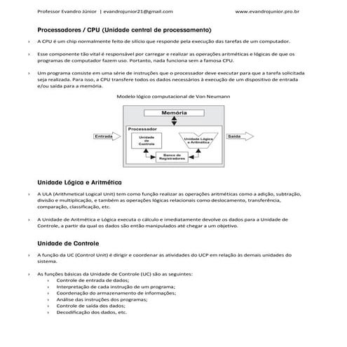 Processadores / CPU (Unidade central de processamento) - Atualizado 2014