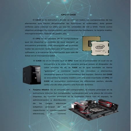 Diferencia case y CPU | DOCX