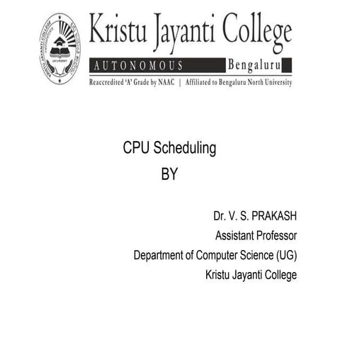 Cpu scheduling | PPT