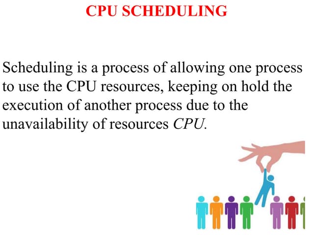 CPU SCHEDULING IN OPERATING SYSTEMS IN DETAILED