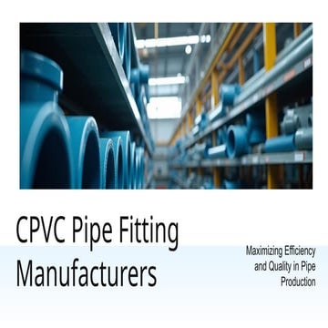 CPVC Pipe Fitting Manufacturers by Flowyek.pptx