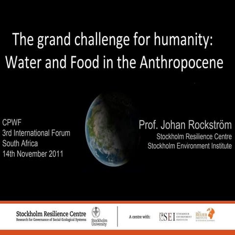 Day Presentation by Johan Rockstrom