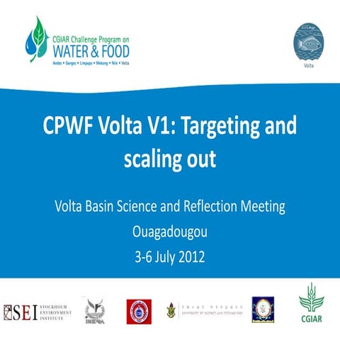 Targeting and Scaling Out Agricultural Water Management Interventions in the ...
