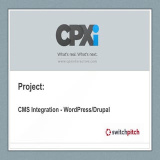 CPXi projects