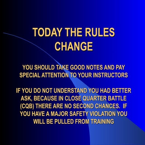 Close Quarter Battle