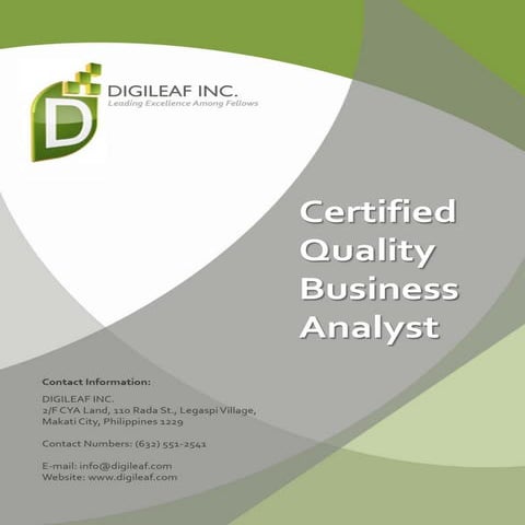 Certified Quality Business Analyst