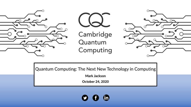 Quantum Computing: The next new technology in computing